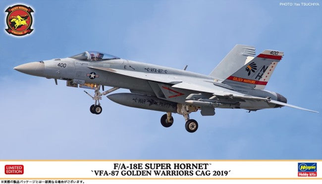 Hasegawa 2417 1/72 F/A18E Super Hornet VFA87 Golden Warriors CAG 2019 Fighter (Ltd Edition) 