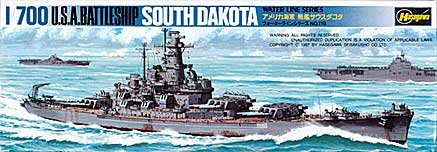 Hasegawa 49607 1/700 USS South Dakota Battleship