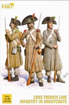 Hat Industries 8146 1/72 1805 French Line Infantry in Great Coats (96)
