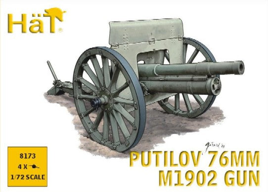 Hat Industries 8173 1/72 WWI Putilov 76mm M1902 Gun (4)