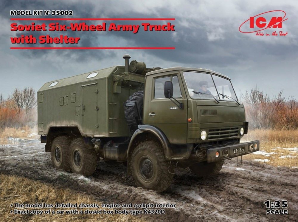 ICM Models 35002 1/35 Soviet Six-Wheel Army Truck w/Shelter