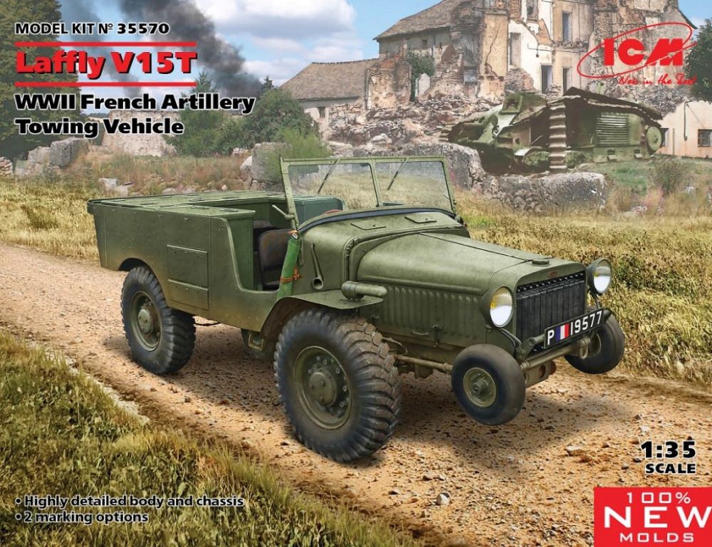 ICM Models 35570 1/35 WWII French Laffly V15T Artillery Towing Vehicle