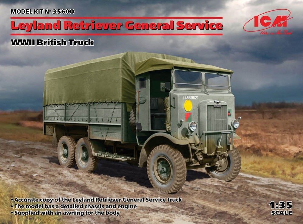 ICM Models 35600 1/35 WWII Leyland Retriever General Service British Truck