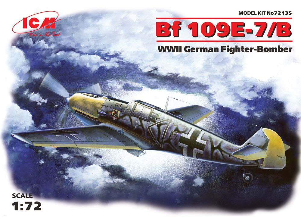 ICM Models 72135 1/72 WWII German Messerschmitt Bf109E7/B Fighter/Bomber