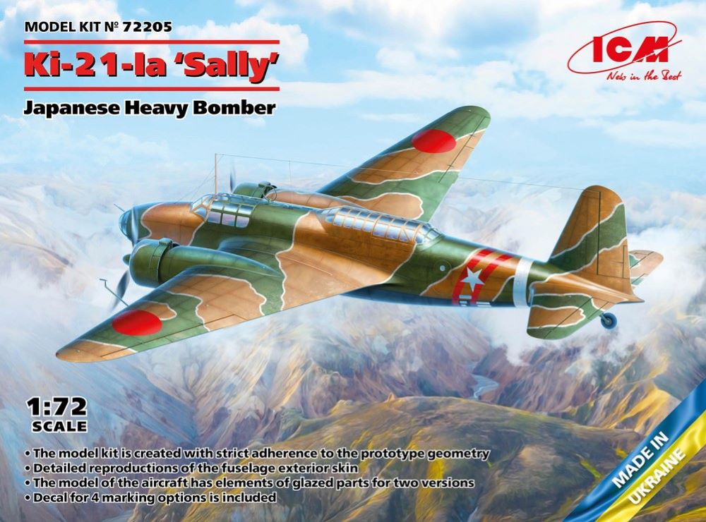 ICM 48195 1/48 Ki-21-Ib ‘Sally’ Japanese Heavy Bomber Plastic model kit