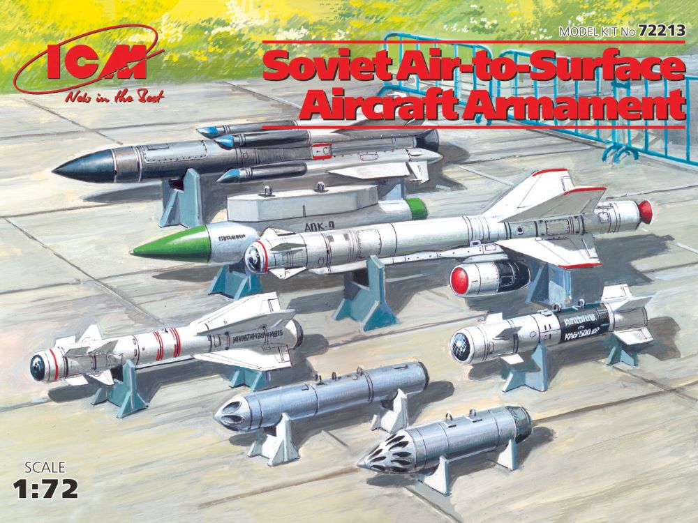 ICM Models 72213 1/72 Soviet Air-to-Surface Aircraft Armament Set