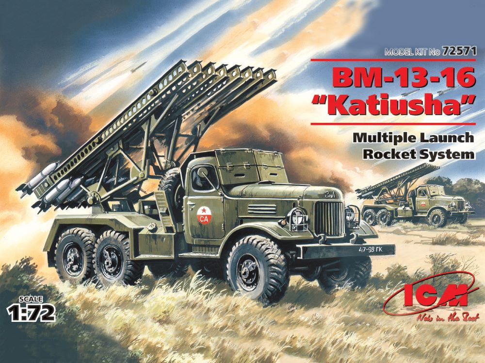 ICM Models 72571 1/72 Soviet BM13/16 Katyusha Multiple Launch Rocket System Vehicle