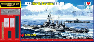 I Love Kit 65704 1/700 USS North Carolina BB55 Battleship w/Detail Up Set