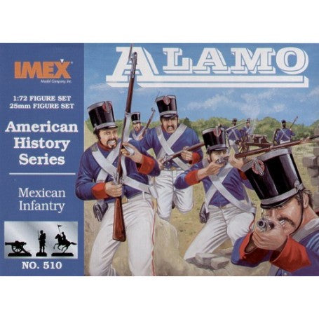 Imex 510 1/72 Alamo Mexican Infantry (46, 1 horse)