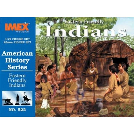 Imex 522 1/72 Eastern Friendly Indians (30, 2ea: horses, dogs, & acc.)