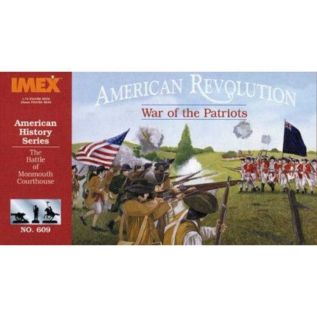 Imex 609 1/72 American Revolution Patriots Battle of Monmouth Courthouse Diorama Set w/Base