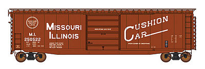 Intermountain Railway 45952 HO Scale 50' PS-1 Single Door Boxcar w/Cushion Underframe - Ready to Run -- Missouri-Illinois (Boxcar Red, MP Buzz Saw Logo, Large Cushion Car Markings)