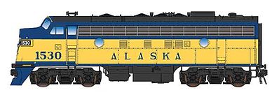 Intermountain Railway 69295 N Scale EMD F7A - Standard DC -- Alaska Railroad #1530 (DOT Scheme, yellow, blue)