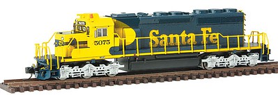 Intermountain Railway 69320S N Scale EMD SD40-2 w/LokSound & DCC -- Santa Fe (Warbonnet, blue, yellow)