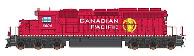 Intermountain Railway 69377 N Scale EMD SD40-2 - Standard DC -- Canadian Pacific (red, white, Golden Beaver Logo)