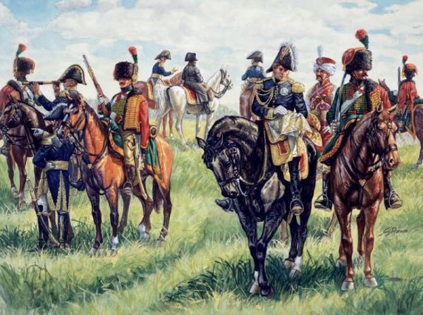 Italeri 6016 1/72 Napoleonic War: French Imperial General Staff (21 w/13 Horses)