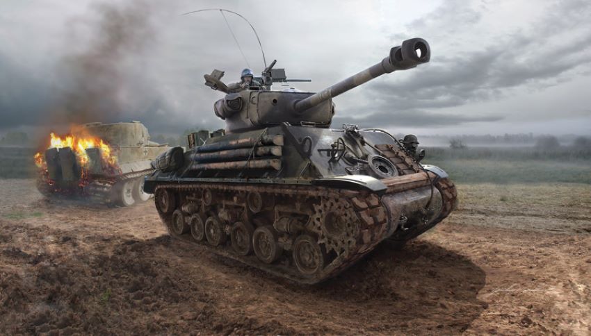 Italeri 6529 1/35 M4A3E8 Sherman Fury US Army Tank