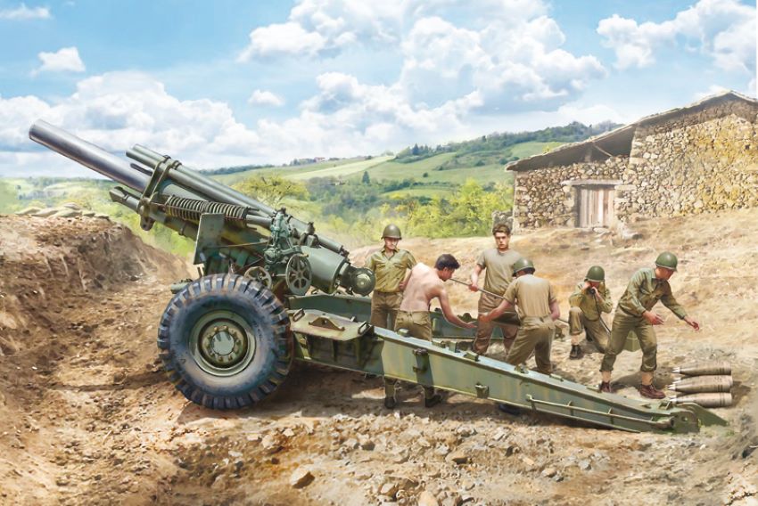 Italeri 6581 1/35 M1 155mm Howitzer w/6 Crew