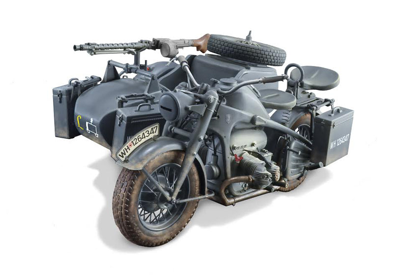 Italeri 7406 1/9 Zundapp KS750 Motorcycle w/Sidecar