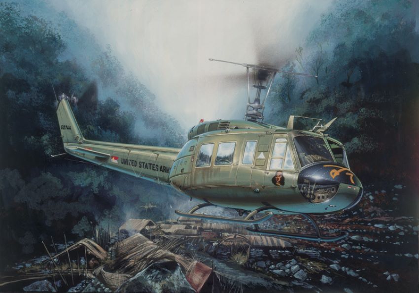 Italeri 849 1/48 UH1D Iroquois Helicopter