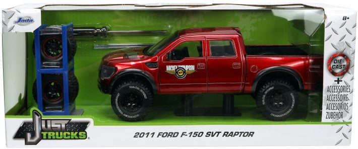 Jada Toys 1/24 2011 Ford F150 SVT Raptor Pickup Truck w/Extra Tires