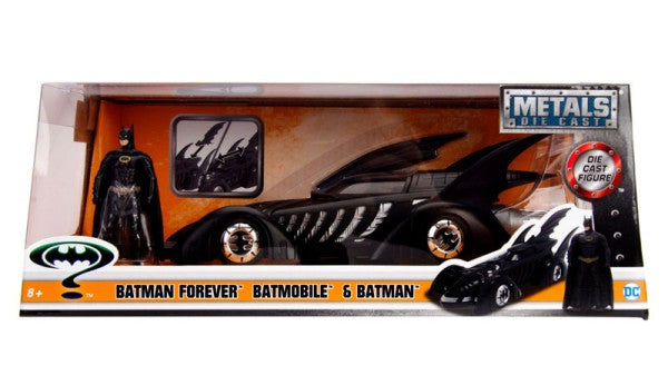 Jada 98036 1/24 Batman Forever 1995 Batmobile w/Batman Figure