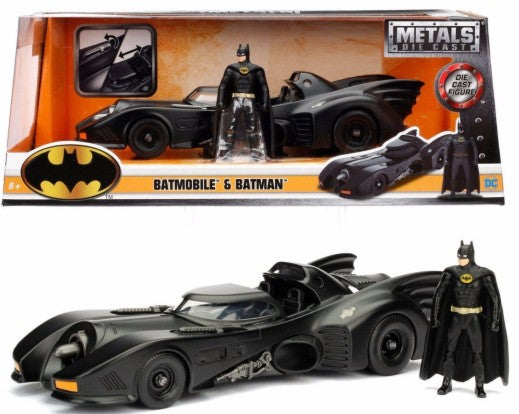 Jada 98260 1/24 1989 Batmobile w/Batman Figure