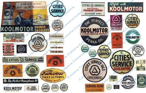 JL Innovative 234 HO 1930-50's Vintage Gas Station Signs Cities Service (42)