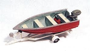 JL Innovative 455 HO Fishing Boat, Motor & Trailer Metal Kit