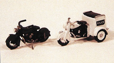 JL Innovative 903 HO 1947 Motorcycles (2) 1 w/Tri-Cycle Servi-Car Metal Kit