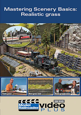 Kalmbach Publishing 15322 All Scale Model Railroader Video Plus DVD -- Mastering Scenery Basics: Realistic Grass