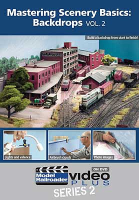 Kalmbach Publishing 15335 All Scale Mastering Scenery Basics: Backdrops Vol. 2 DVD -- 1 Hour, 20 Minutes