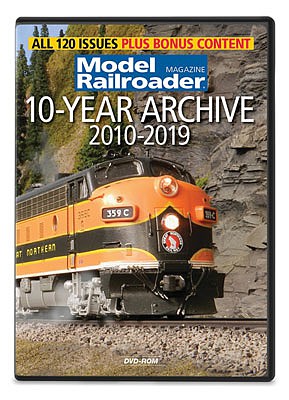Kalmbach Publishing 15361 All Scale Model Railroader: 10-Year Archive 2010-2019 DVD-ROM -- For Computer Use Only, PC or Mac