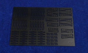 Ka Models KA24011 1/24 Windshield Wipers Black Coated Set (Photo-Etch)