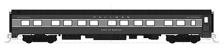 Kato 1067130 N Scale 20th Century Limited 4-Add-On 10-6 and 12BR Sleeper Set - Ready to Run -- New York Central (Late 1940s 2-Tone Gray)