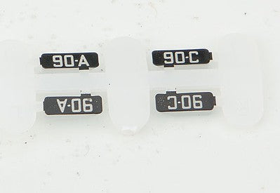 Kato 11650 N Scale Alternate Numberboards for Kato EMD FP7A -- Milwaukee Road #90A, 90C