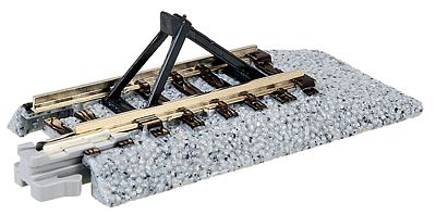 Kato 20048 N Scale Straight Roadbed Bumper Track Section - Unitrack -- Style C - 2-7/16" 62mm pkg(2)