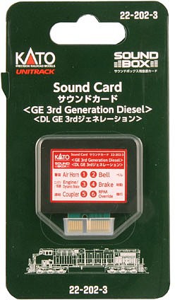 Kato 222023 All Scale Soundbox Sound Card -- 3rd Generation GE Diesel Sound Files - Card Fits Soundbox #381-221011