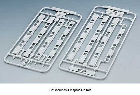 Kato 23163 N Scale Platform Edge Barrier with Doors -- Use with 381-23160 and 23161 pkg(4) Sprues with Decals (Japanese)