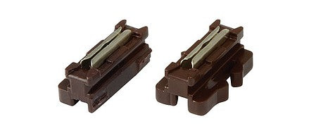 Kato 24820 N Scale 1/2 (One-Sided) Unijoiner - Unitrack -- Brown pkg(20) - Fits No. 4 Electric Turnout Only