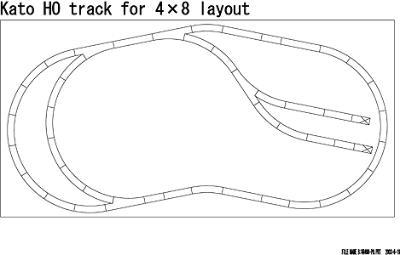 Kato 3103 HO Scale World's Greatest Hobby Track Pack - Unitrack -- For a 4 x 8' Layout