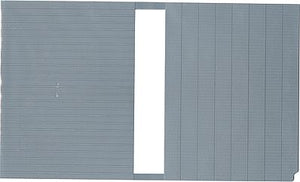 Kibri 37972 N Scale Plastic Sheet -- Corrugated & Tin Roofing