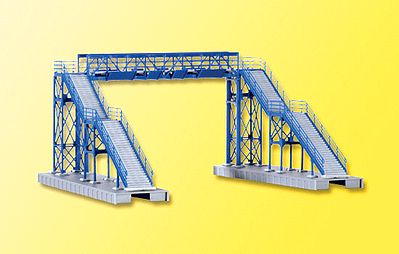 Kibri 39301 HO Scale 2-Track Steel Footbridge -- 9-3/16 x 8 x 4-13/16" 23 x 20 x 12cm