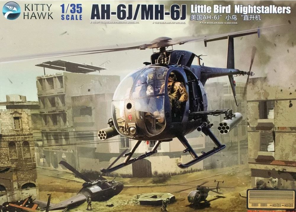 Kitty Hawk Models 50003 1/35 AH6J/MH6J Little Bird Nightstalkers US Army Helicopter (Re-Issue)