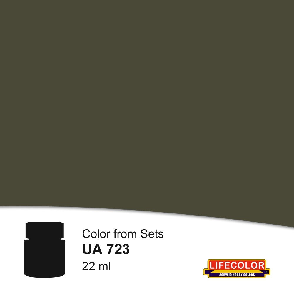 Lifecolor 723 Weathered Black Acrylic for CS21 Rail Weathering (22ml Bottle)