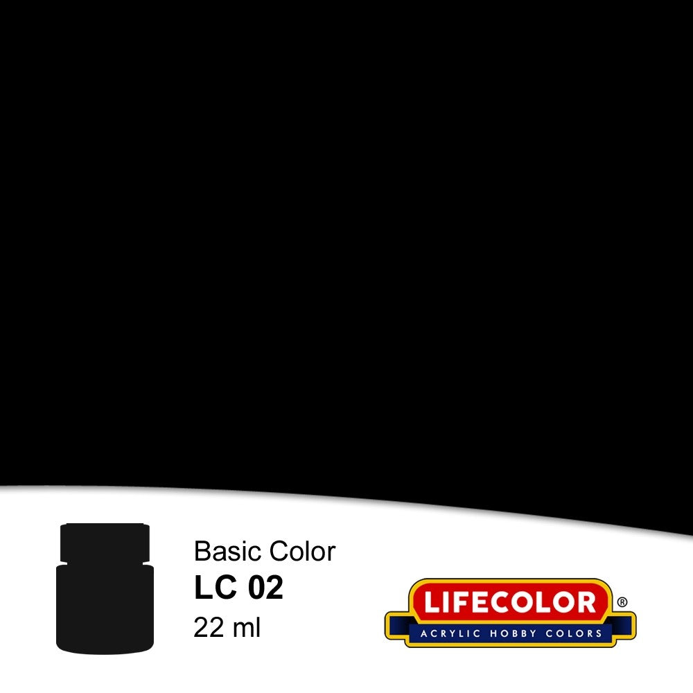 Lifecolor LC2 Matt Black FS37038 Acrylic (22ml Bottle)