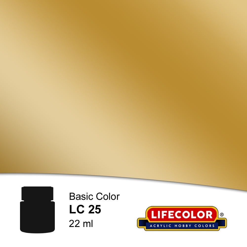 Lifecolor LC25 Matt Gold FS37043 Acrylic (22ml Bottle)