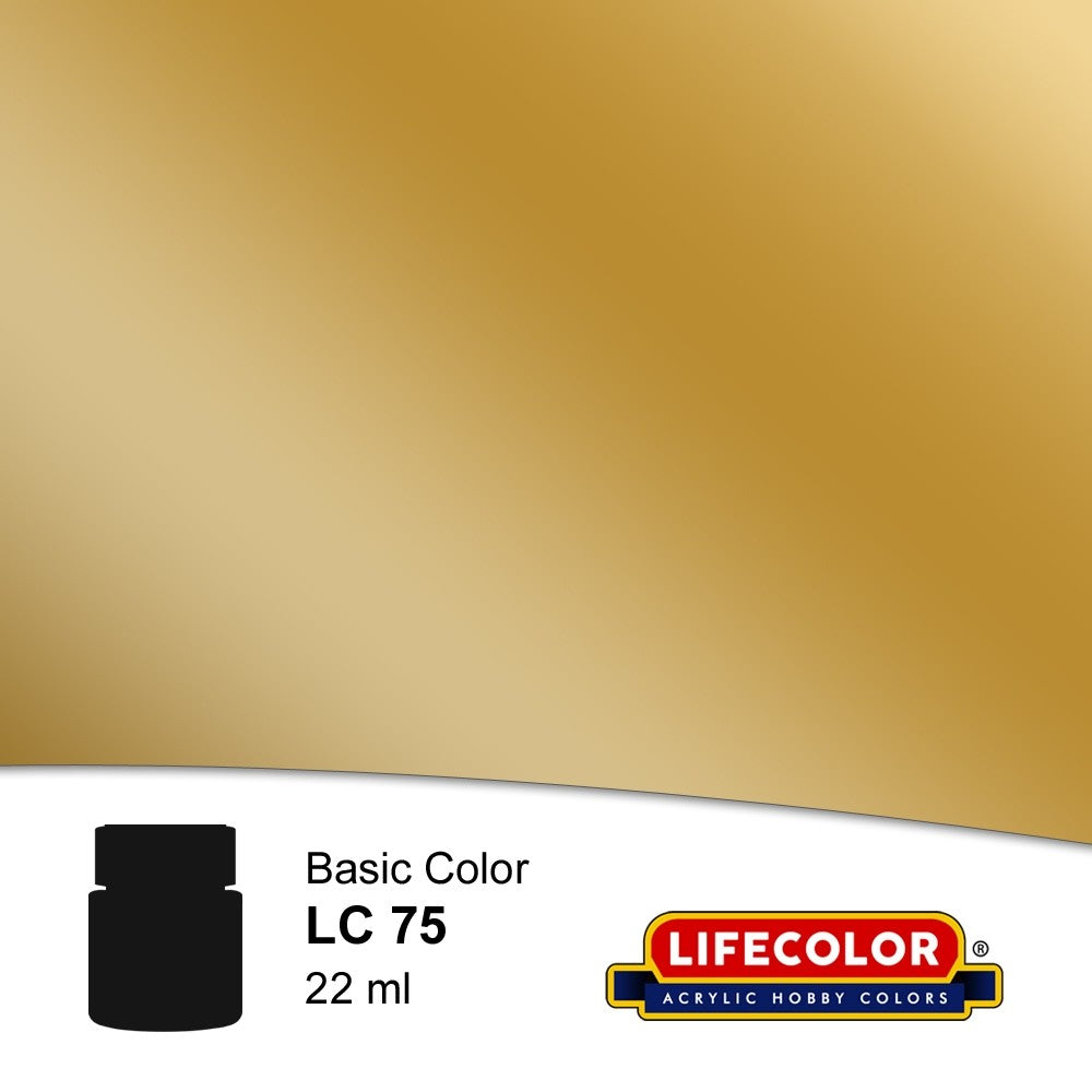 Lifecolor LC75 Gloss Gold FS17043 Acrylic (22ml Bottle)