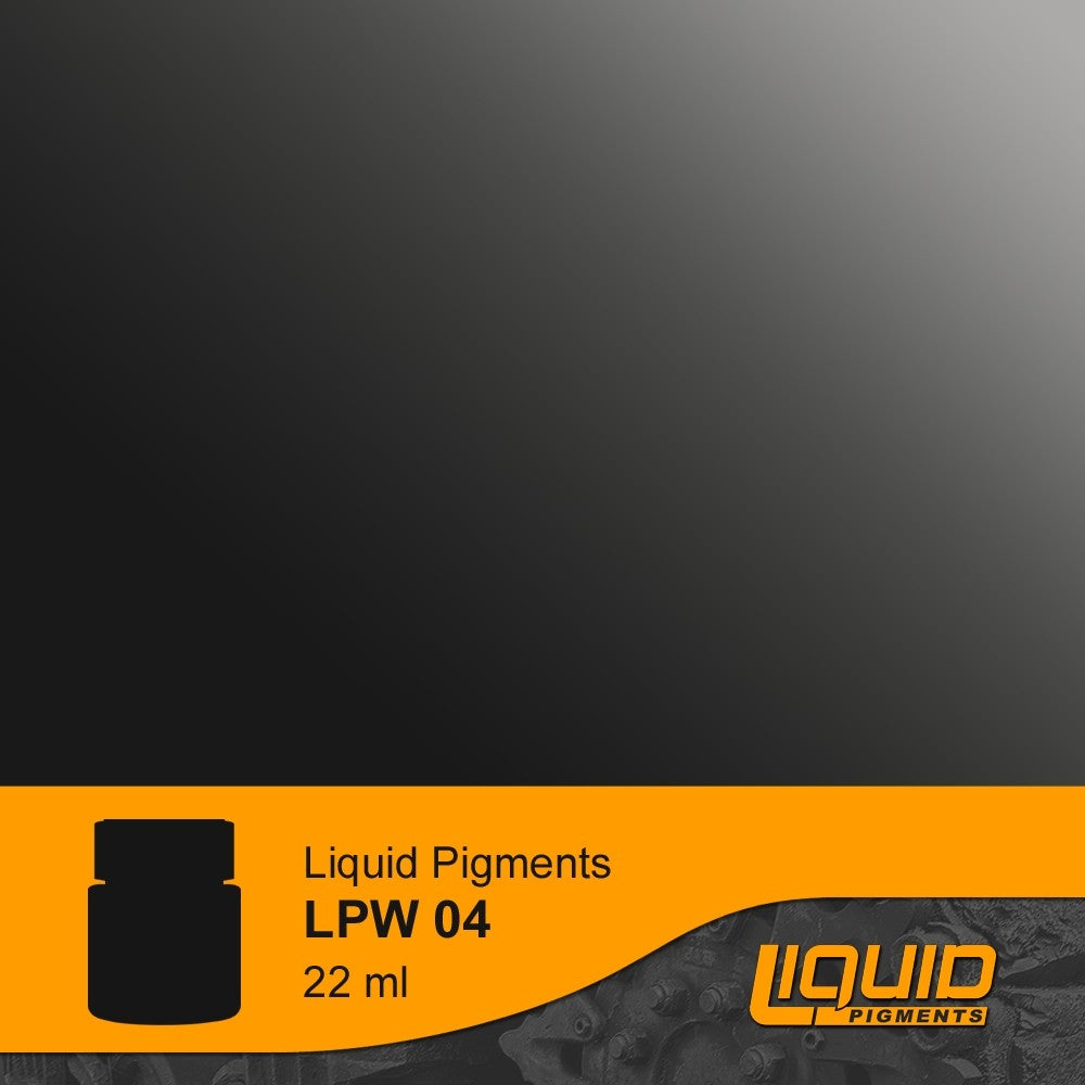 Lifecolor LPW4 Black Grey Liquid Pigment for LP1 Tanks & Vehicles (22ml Bottle) (D)