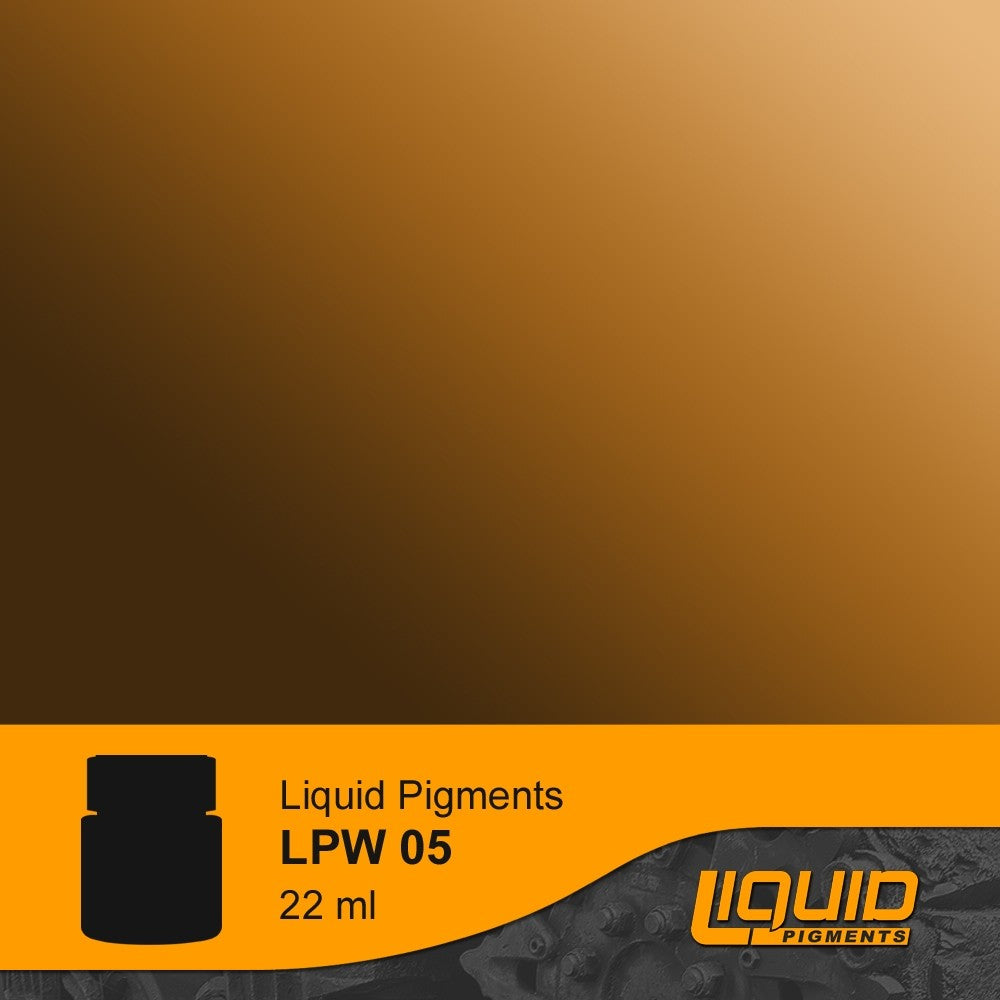 Lifecolor LPW5 Colonial Dark Sand Liquid Pigment for LP1 Tanks & Vehicles (22ml Bottle) (D)